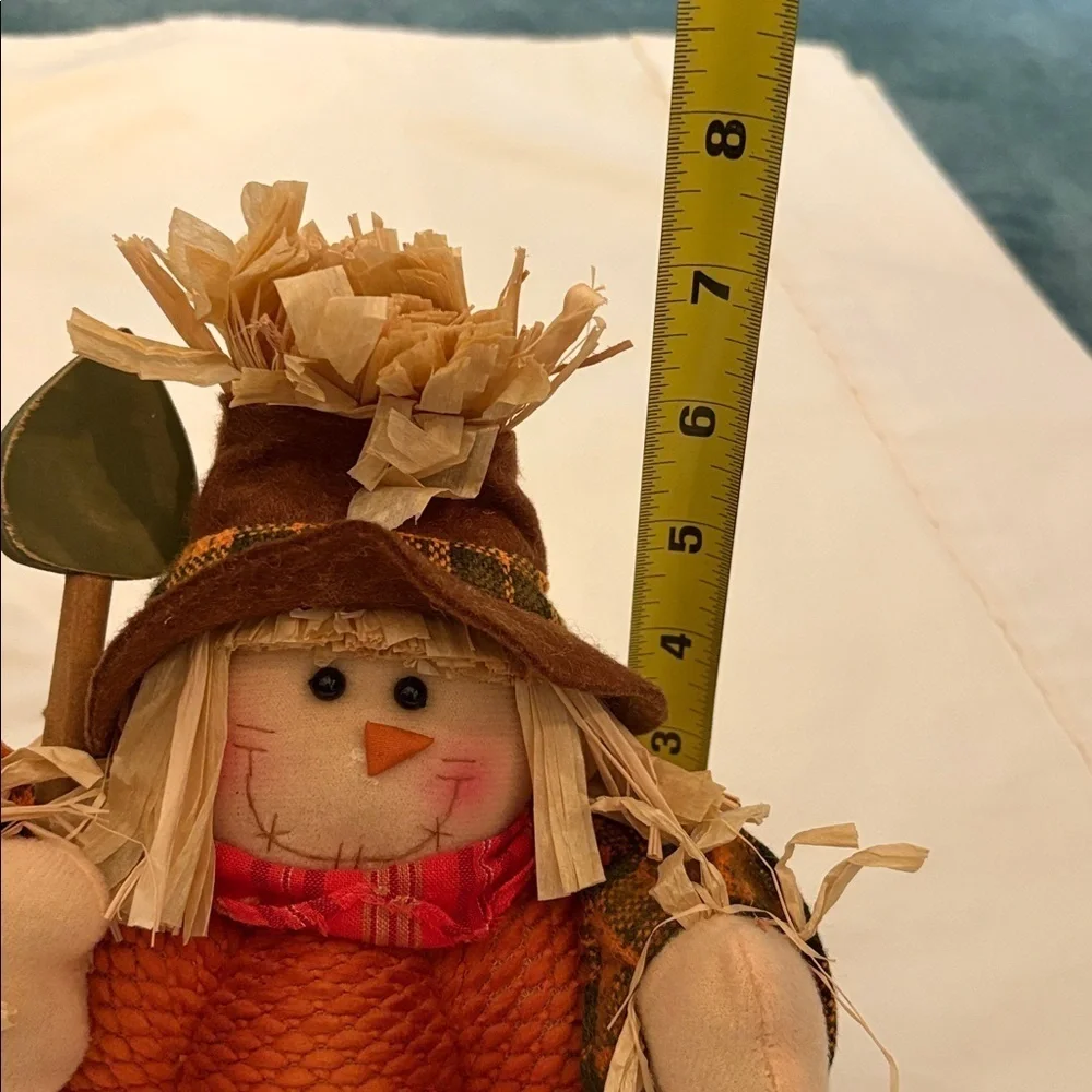 Fall Scarecrow and Rustic Pumpkin Decor